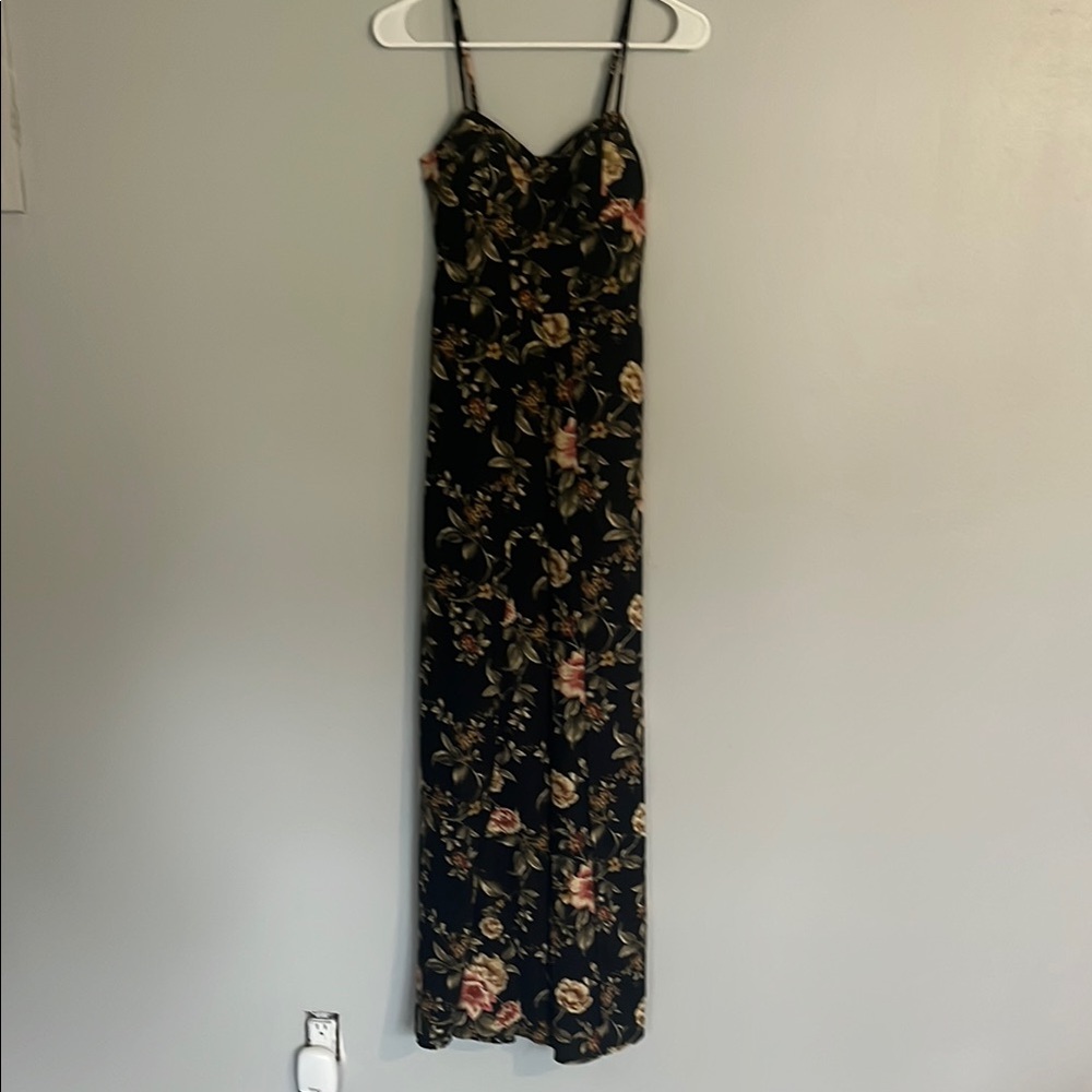 Floral Black Maxi Dress